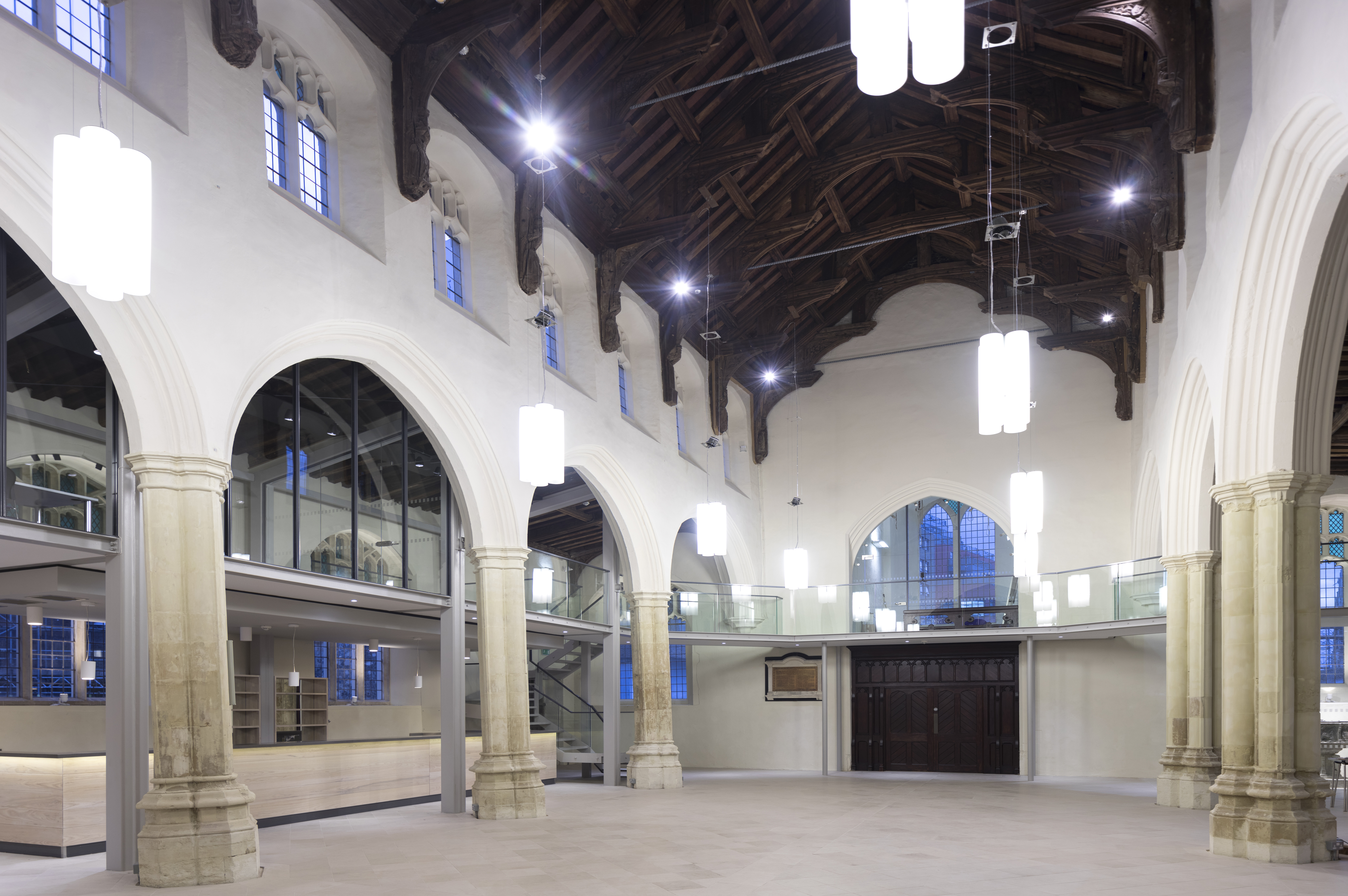 Interior lighting St MAry at the Quay