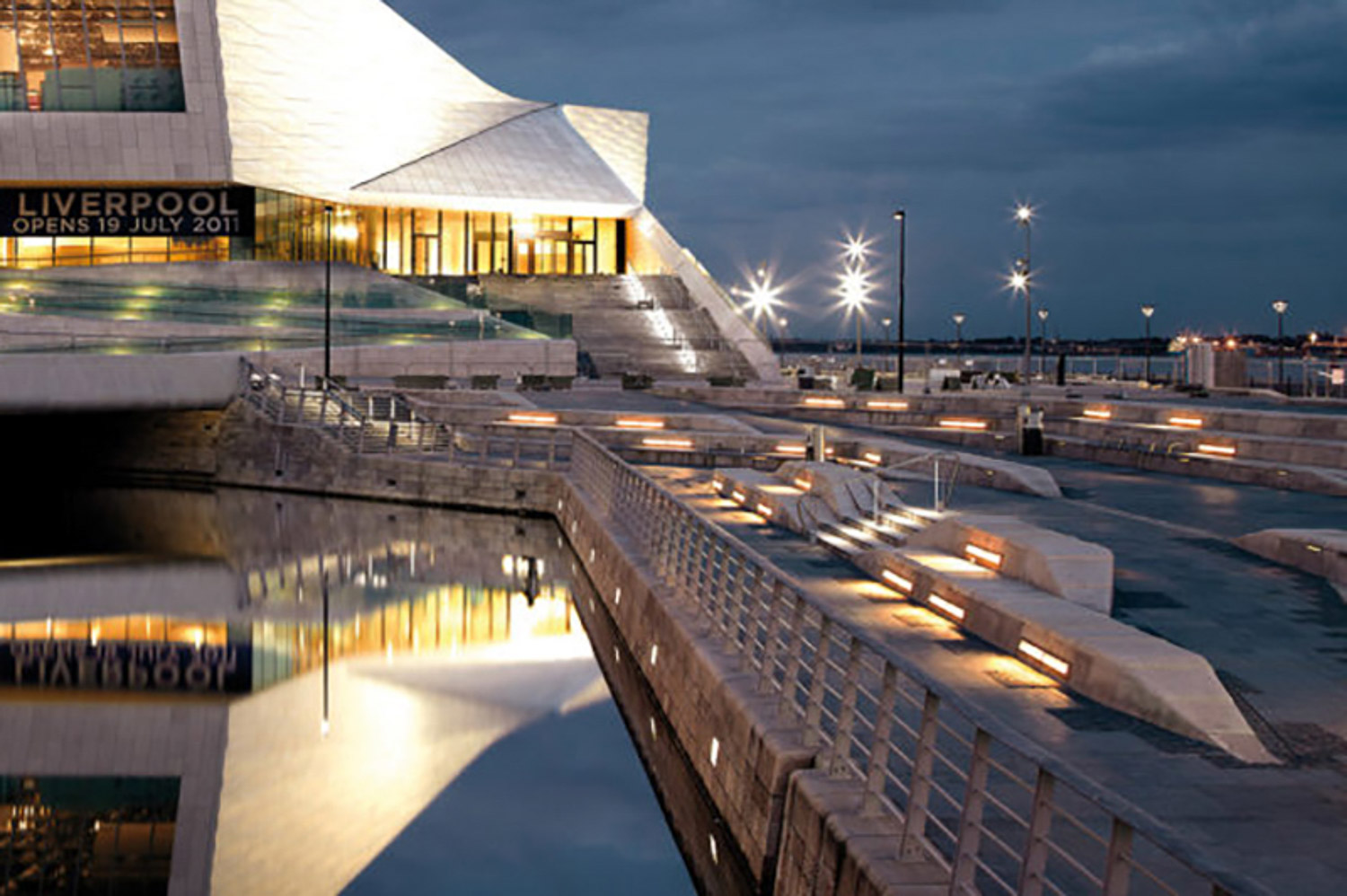 Pier Head Liverpool Lighting